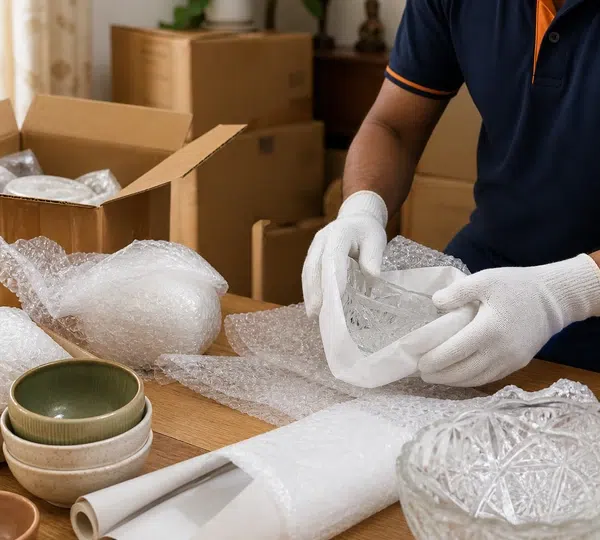 Packed glassware and fragile item protection