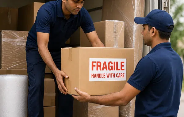 Fragile goods packing and safe transport support